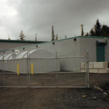Side shot of gated water treatment facility