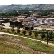 Lethbridge Wastewater Treatment Plant Hilltop Overview