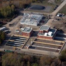 Port Hope Sewage Treatment Plant Aerial Overview