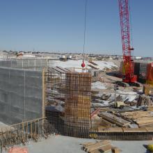 Craning in Formwork for concrete wall pour